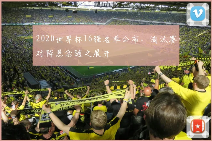 2020世界杯16强名单公布,淘汰赛对阵悬念随之展开